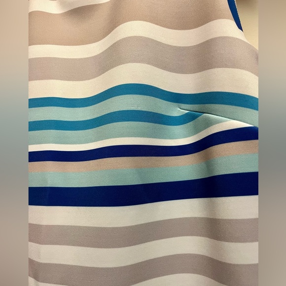 Calvin Klein blue and beige dress - Picture 2 of 5